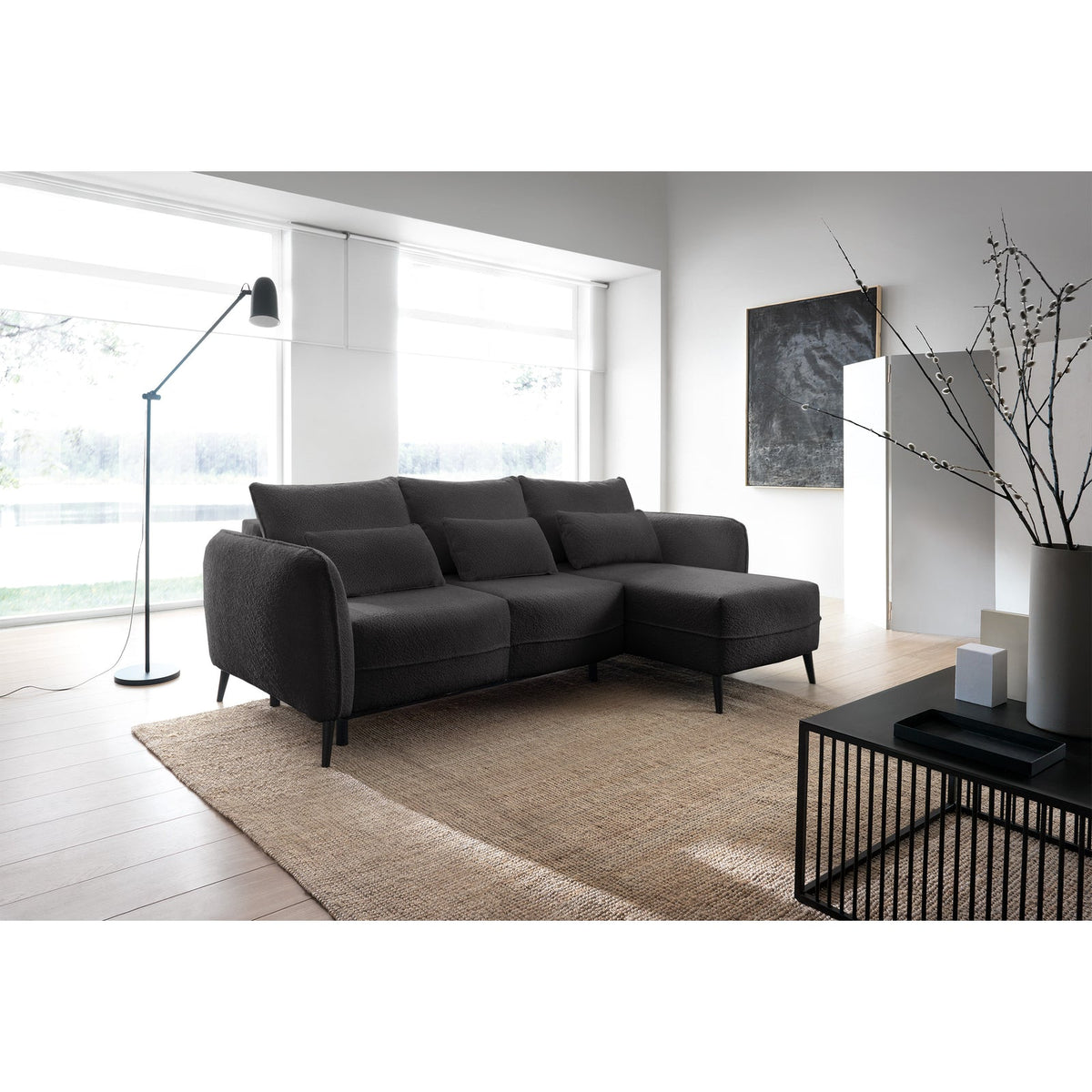 Kampinė sofa MILA bouclé