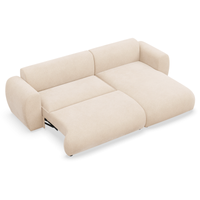 Kampinė sofa-lova EMIA, šviesiai smėlinė, dešinė