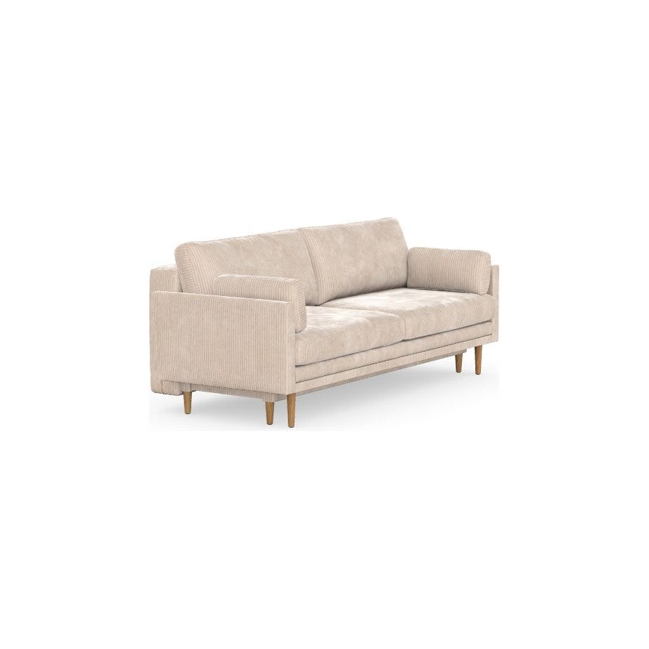 EMILLY 3 vietų sofa lova, kreminė spalva