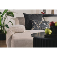 Kampinė sofa-lova HUGGLI, pilkai smėlinė, dešinė