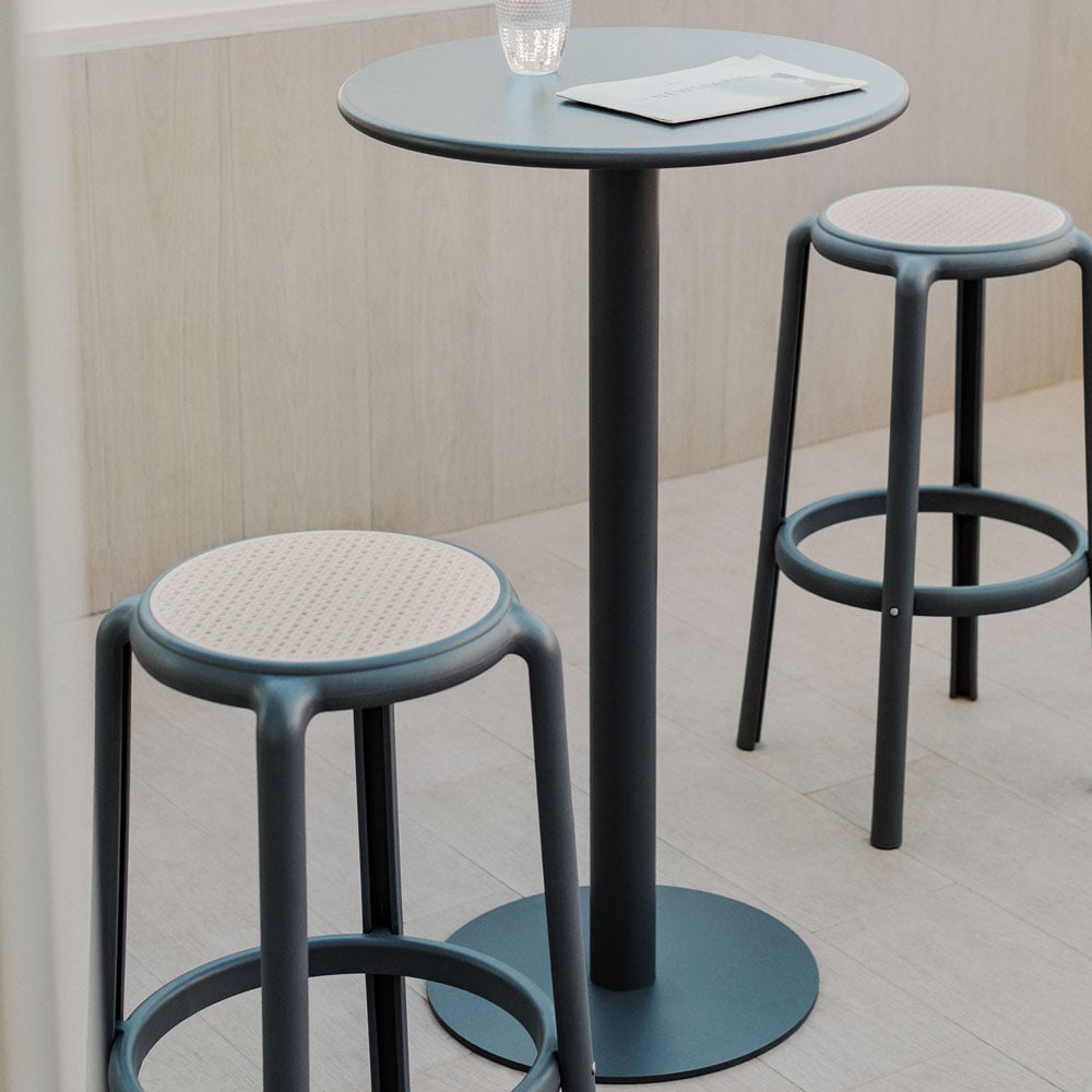 Outdoor bar set MIZZI, 3 pcs, graphite grey