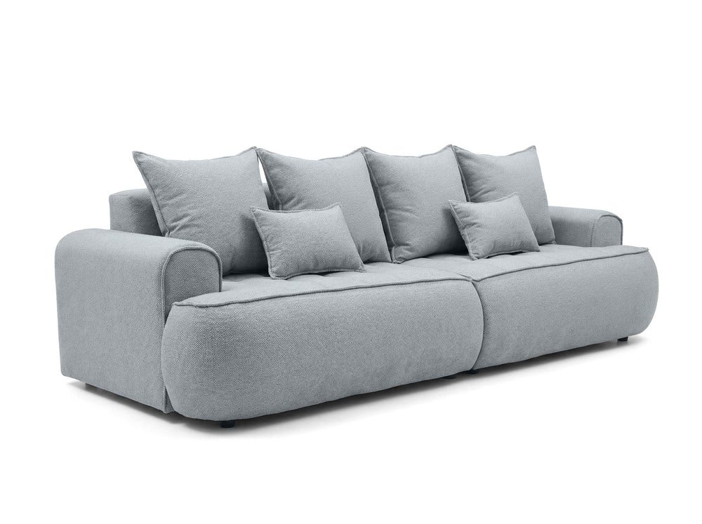 Sofa SAMUEL su miego funkcija, melsva pilka