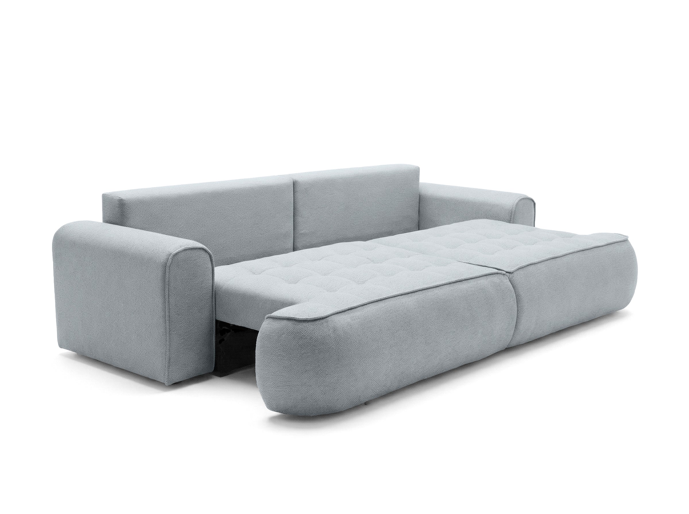 Sofa SAMUEL su miego funkcija, melsva pilka