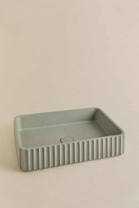 Round washbasin VORUUNO Ø40 cm, cement