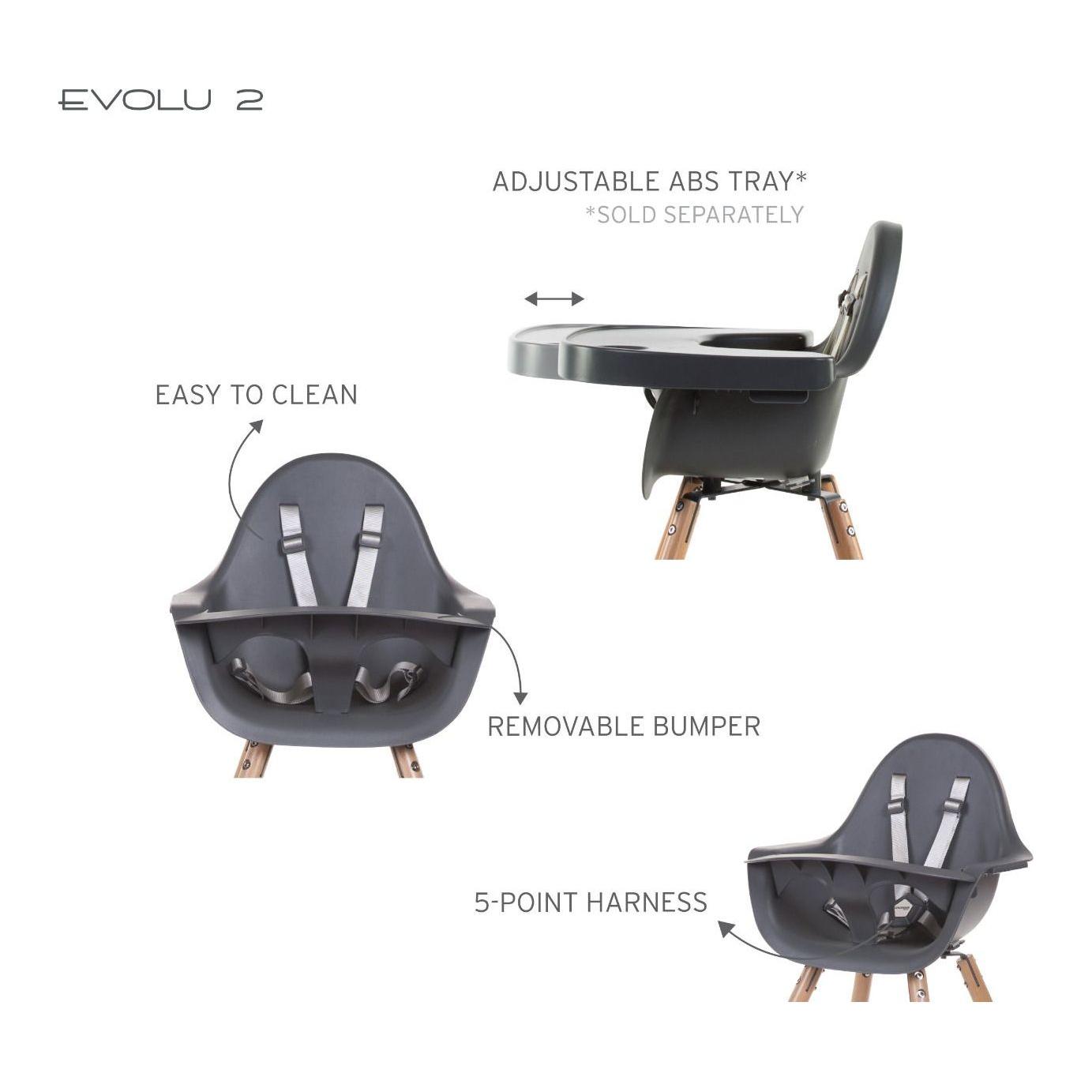 "Evolu 2" Maitinimo Kėdutė, Antracito - Namų Idėja