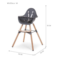 "Evolu 2" Maitinimo Kėdutė, Antracito - Namų Idėja
