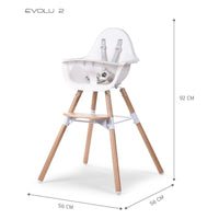 "Evolu 2" Maitinimo Kėdutė, Balta - Namų Idėja