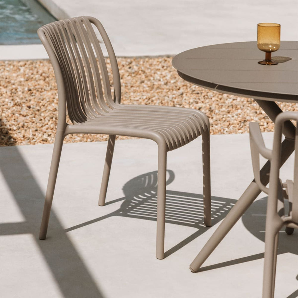 Outdoor chair WENDELL, mocha brown