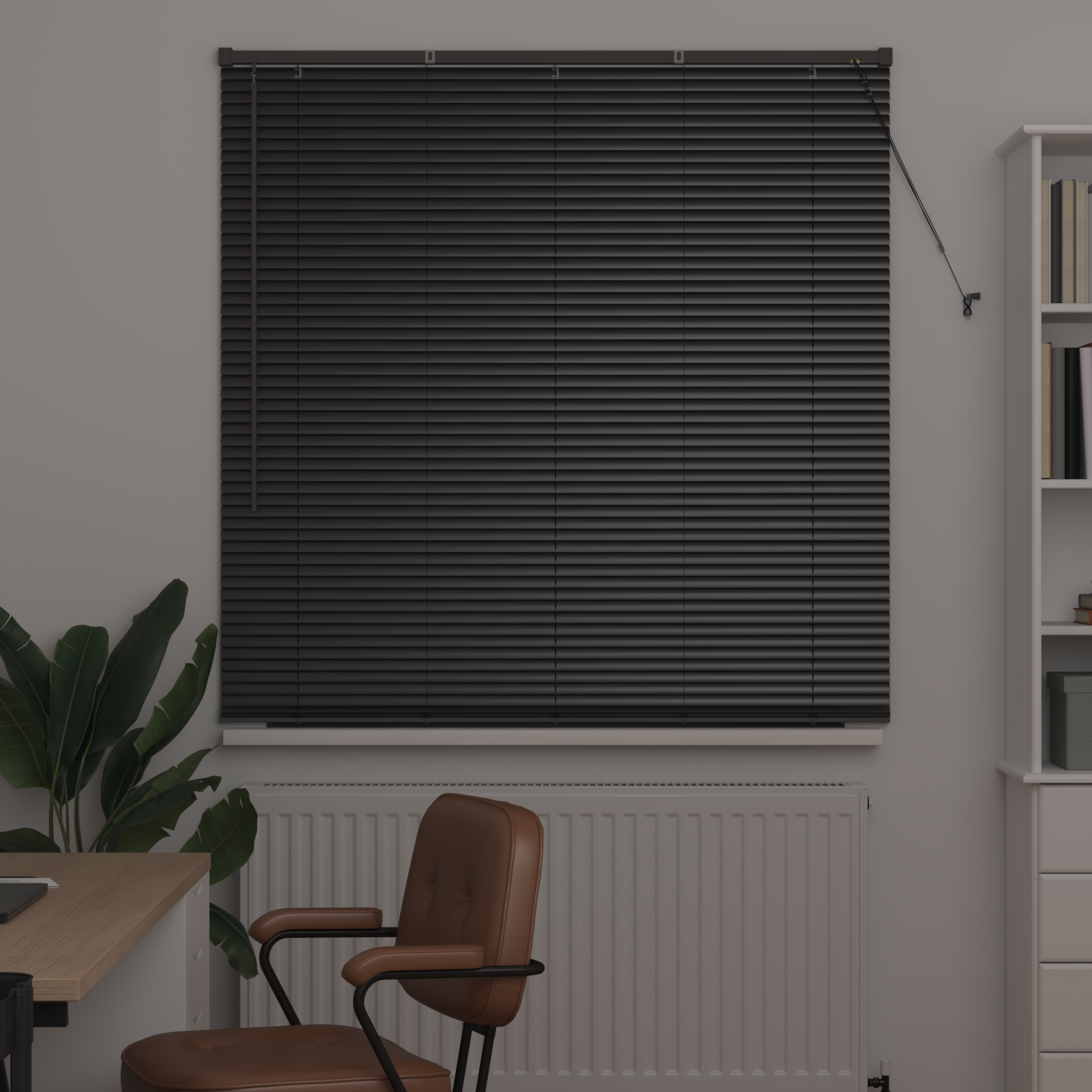 Venēcijas žalūzijas Melns 175 x 135 cm Alumīnijs