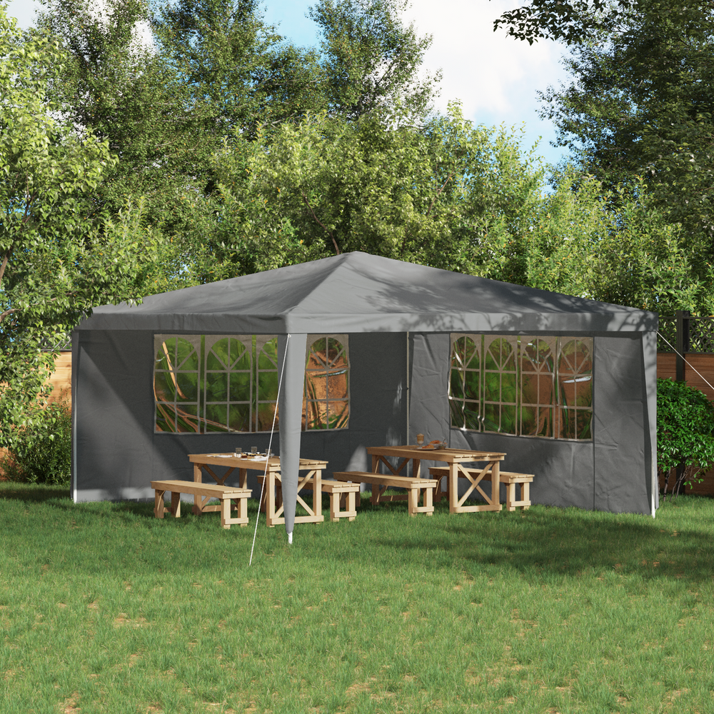 Šventinės palapinės šoninė siena 2 pcs 400 x 195 cm