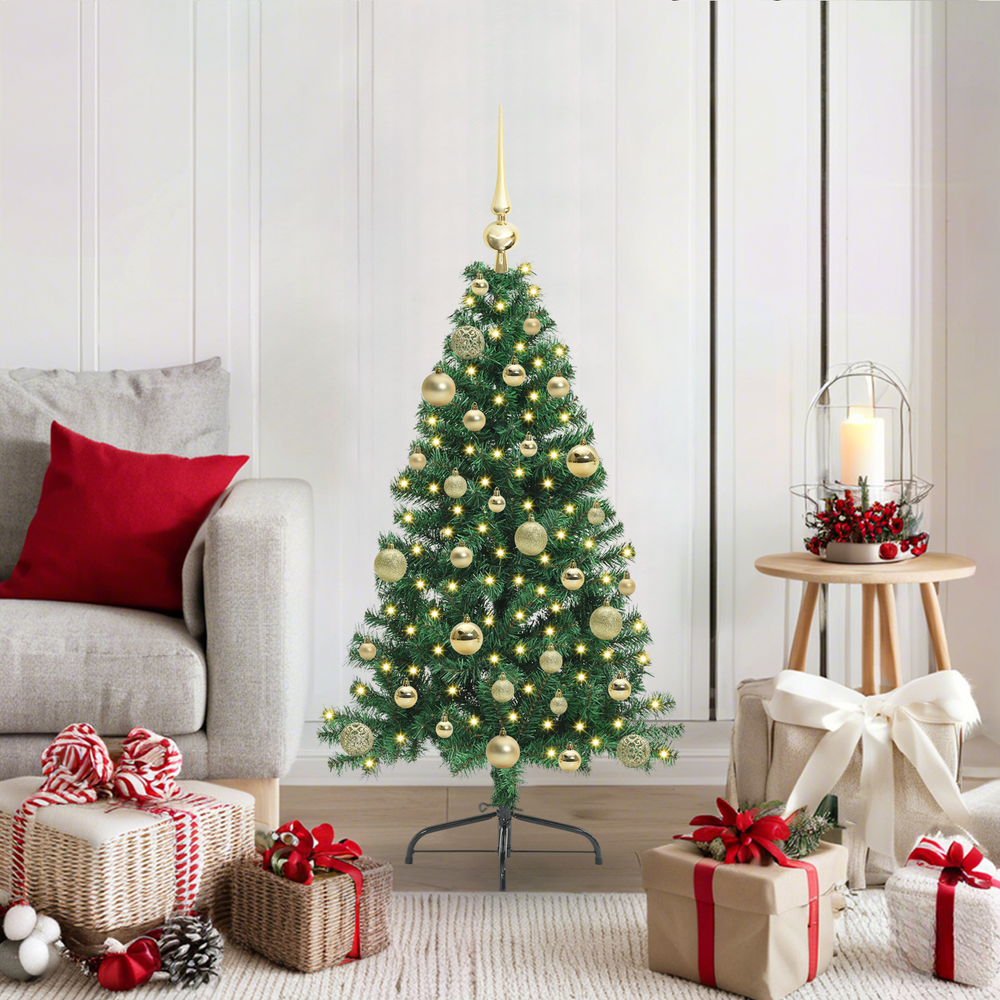 Artificial pre-lit Christmas tree EVERGREEN AK, Green 120 cm.