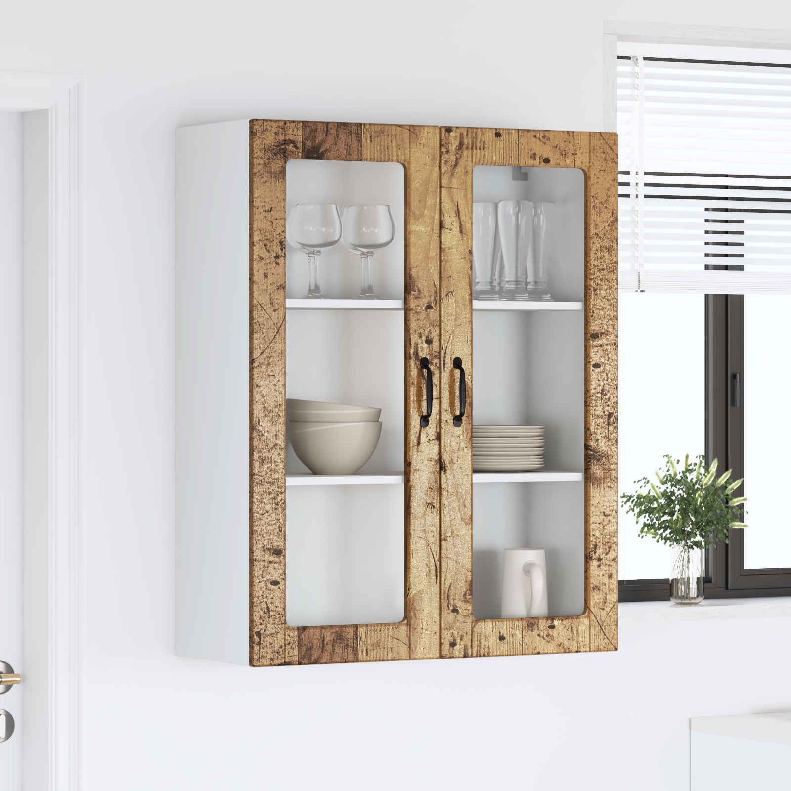 Virtuvės sieninė spintelė Senovinis medis 80 x 31 x 100 cm