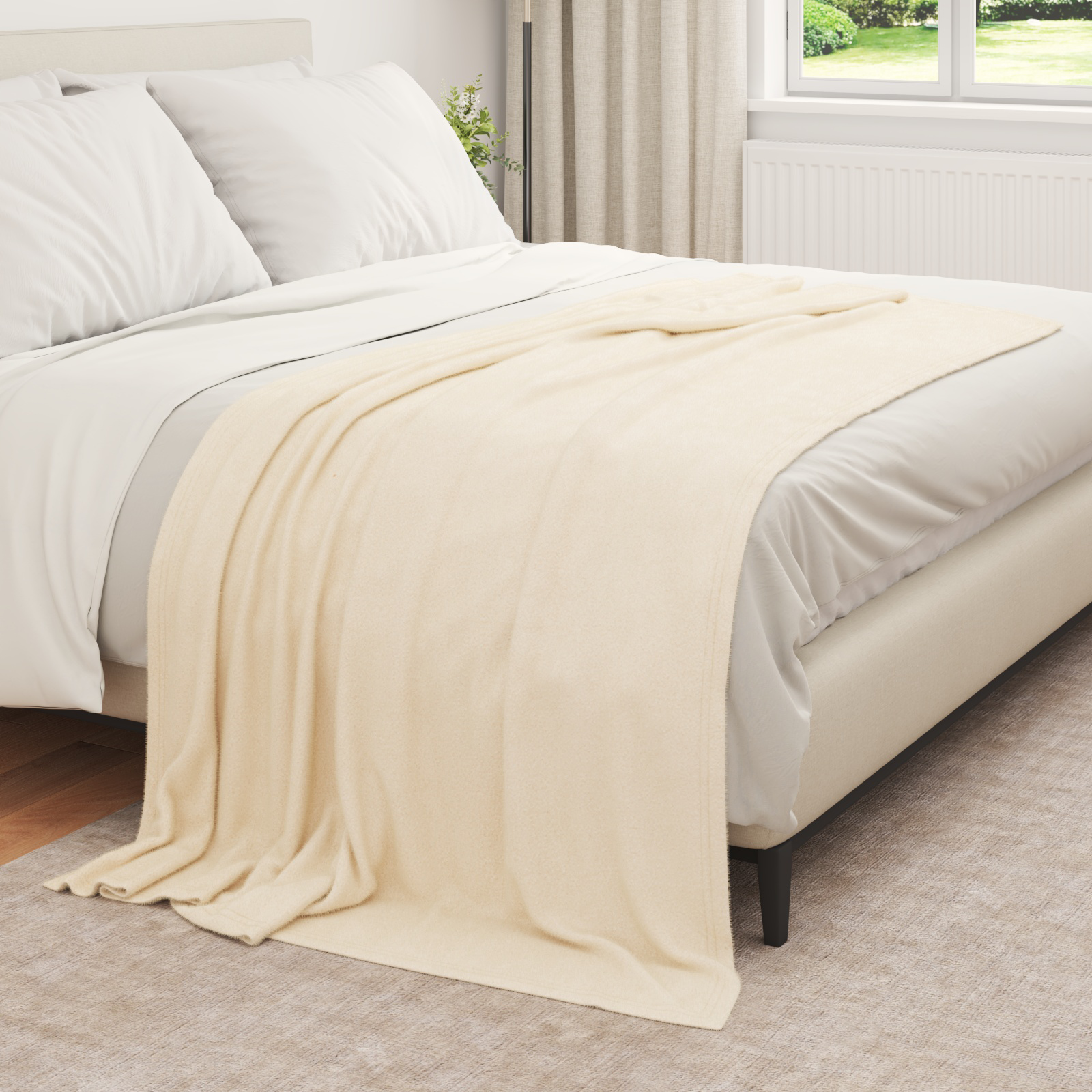 Mesti antklodės 6 pcs Kreminė 210 x 140 cm Flysas