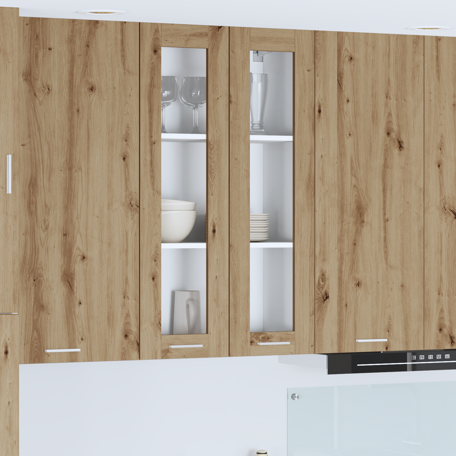 Wall cabinet Riga Craftsmen Oak 60 x 31 x 100 cm