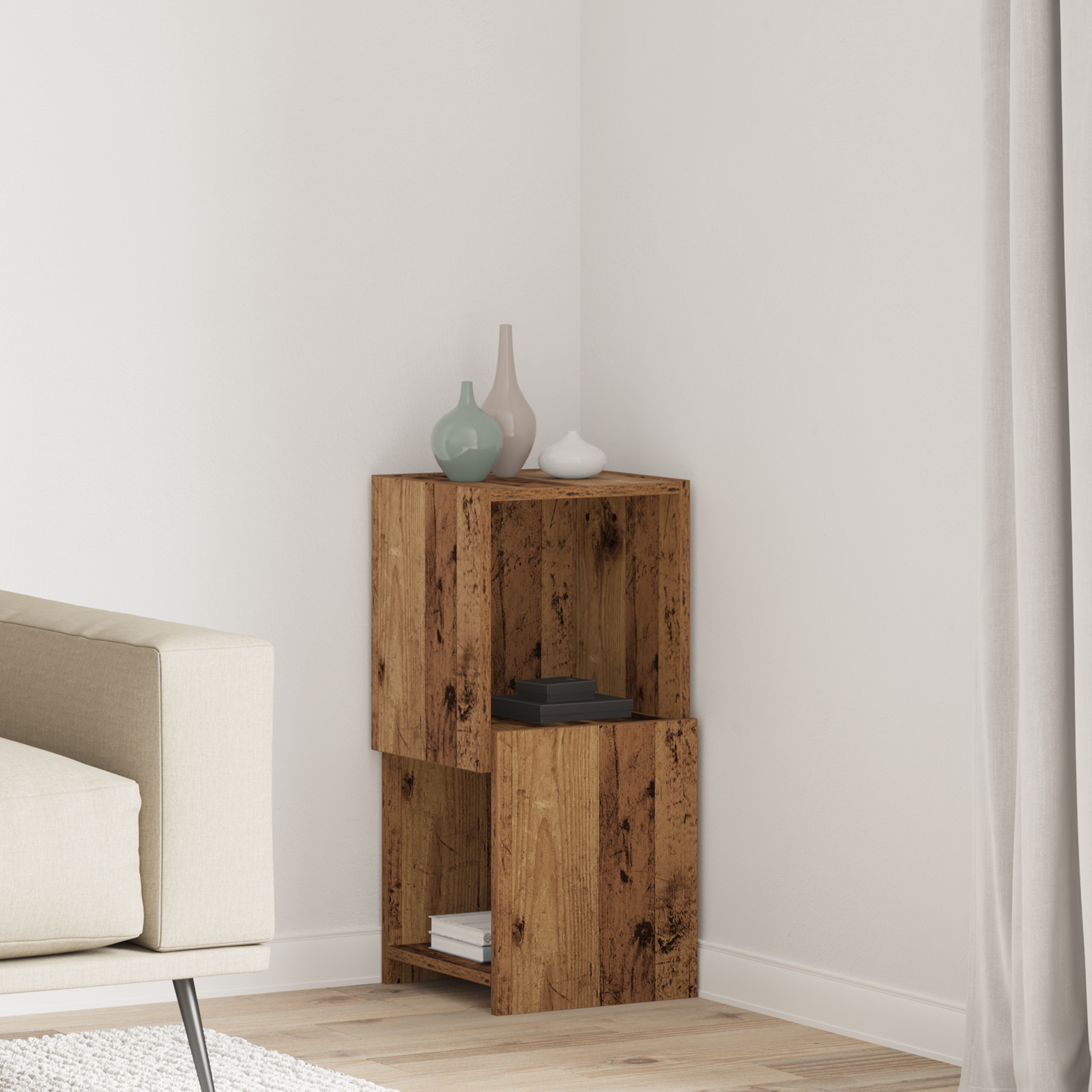 Corner Cabinet White 30.5x30x65 cm Engineered Wood