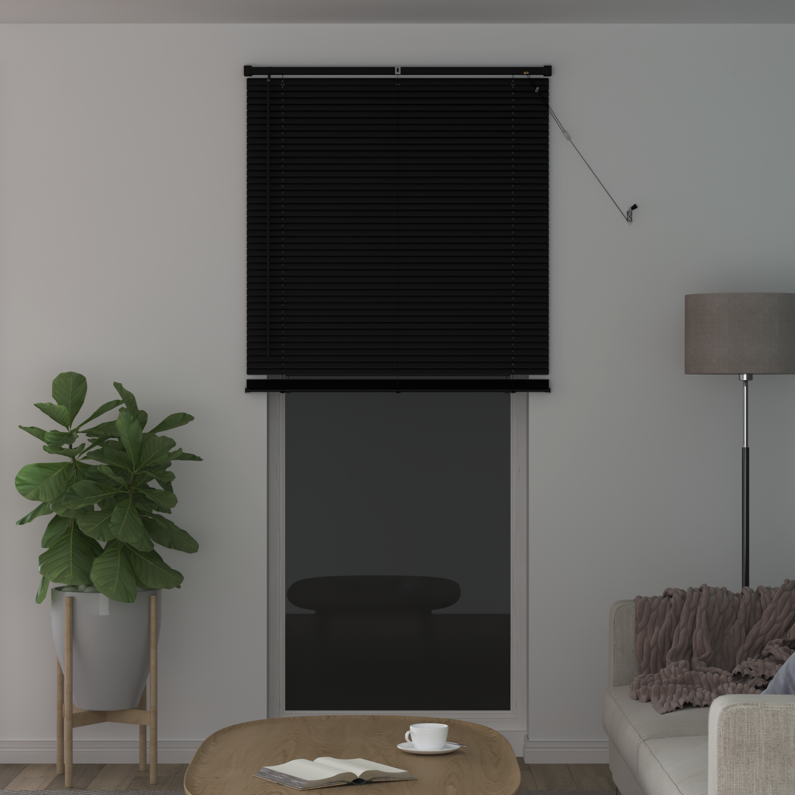 Venecijos žaliuzės Reguliuojamas Juoda 213 x 100 cm PVC
