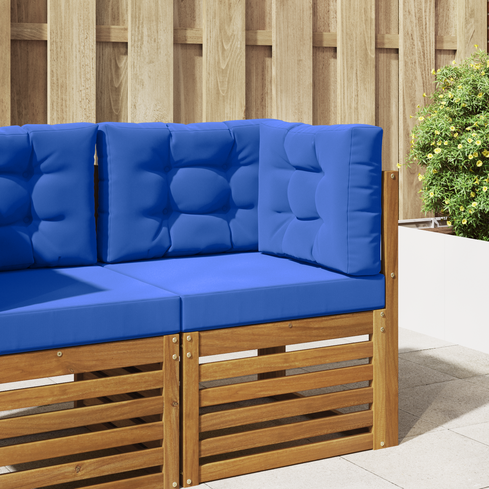Lauko sofa pagalvėlė 3 pcs Karališka mėlyna Poliesteris