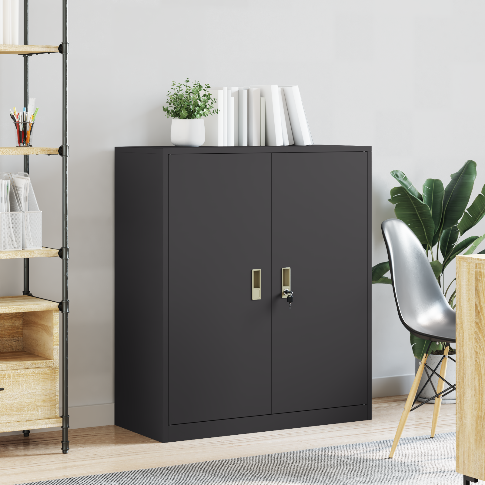 Oppbevaringsskap Juoda 90 x 40 x 105 cm Šaltai valcuita plienas