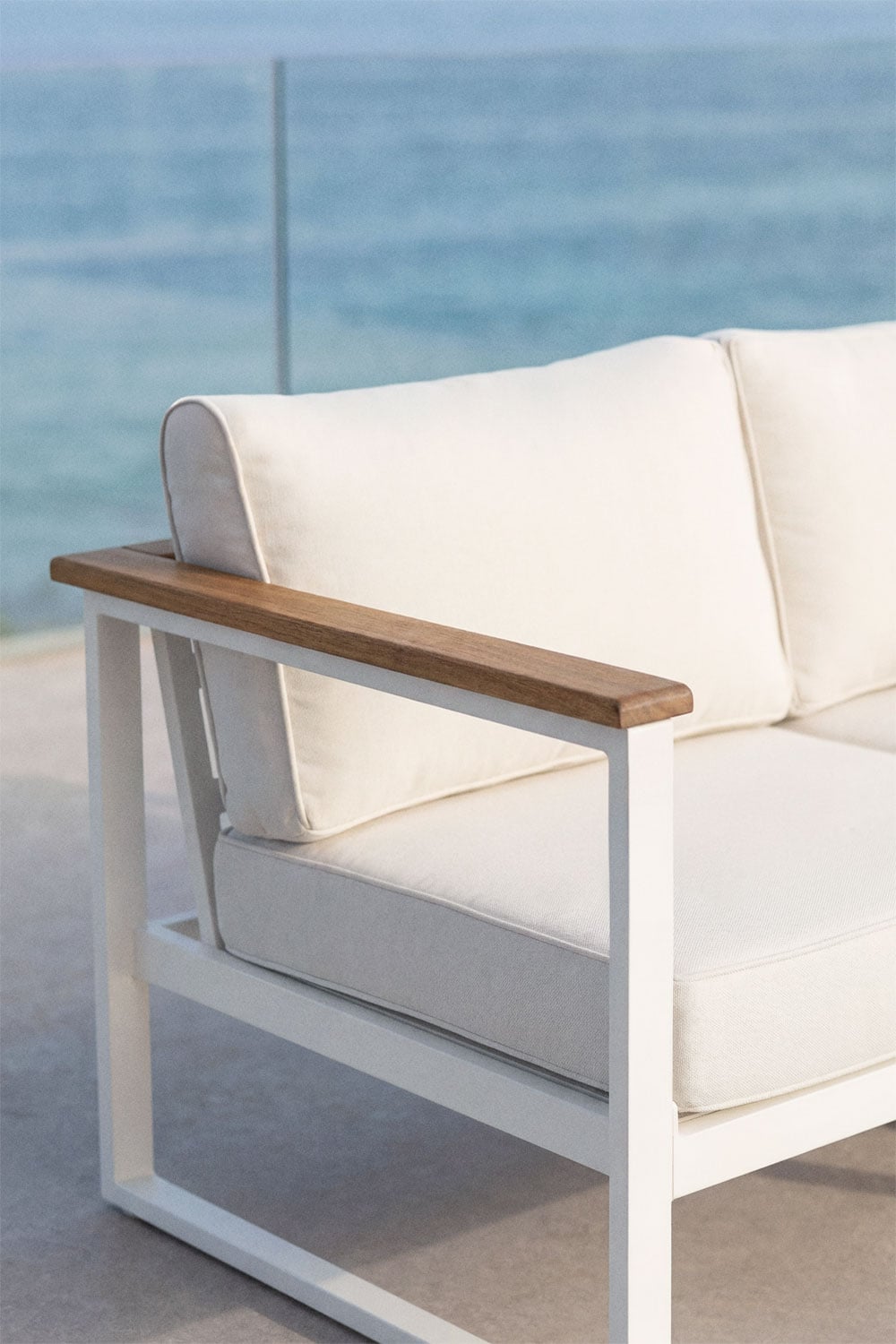 Set ALCANTO, 4-seater, white