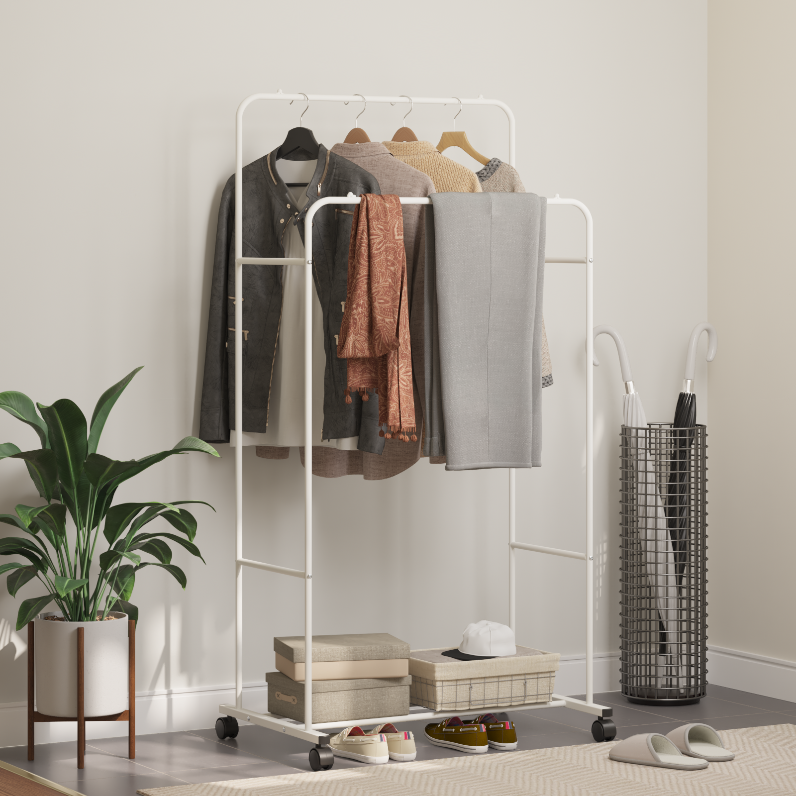 Clothing Rack Simple White