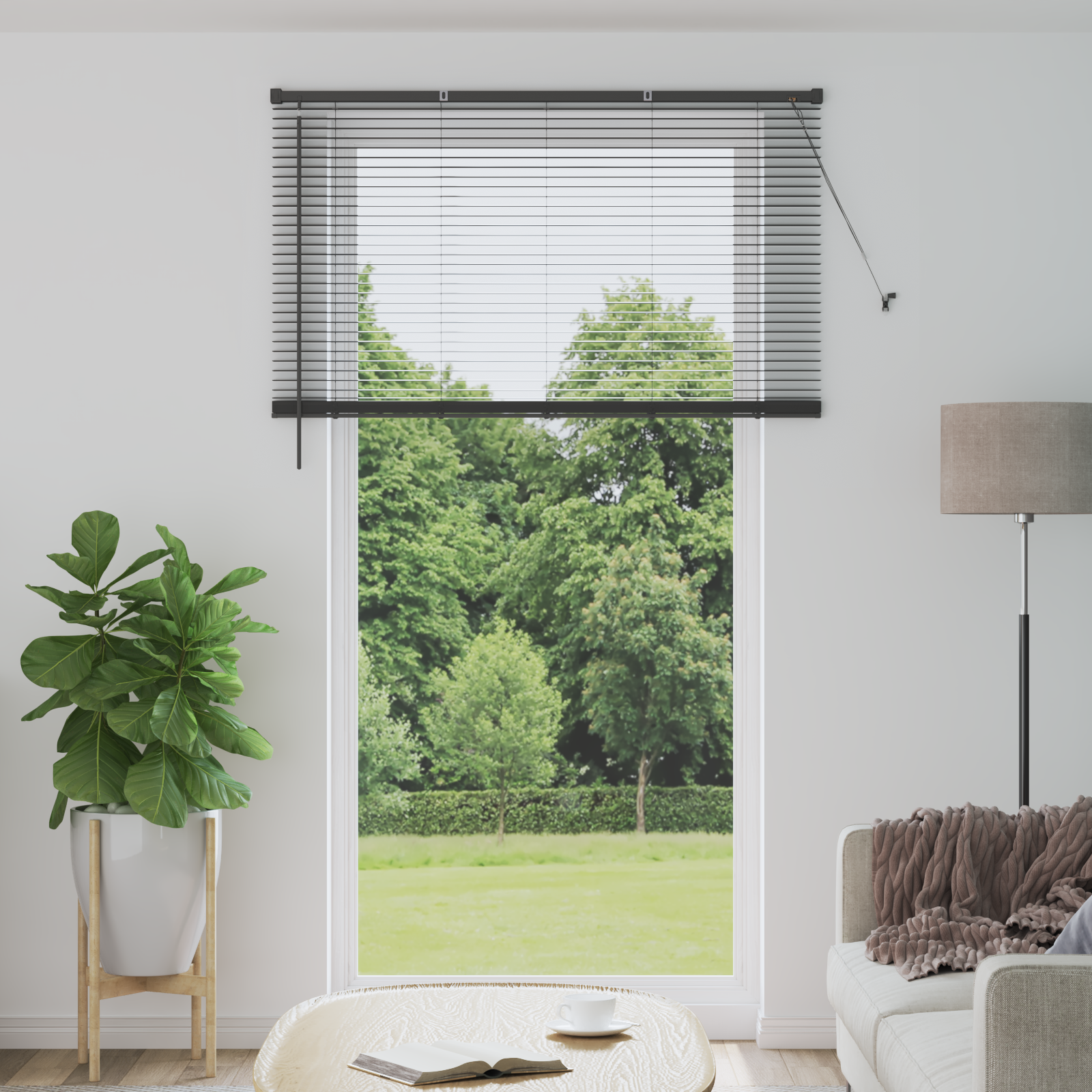 Venetian Blinds Silver Grey 213 x 130 cm PVC