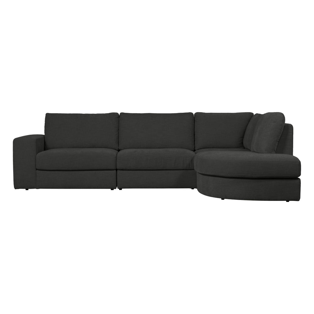 "Family" dešinės pusės kampinė sofa, antracito spalva - Namų Idėja