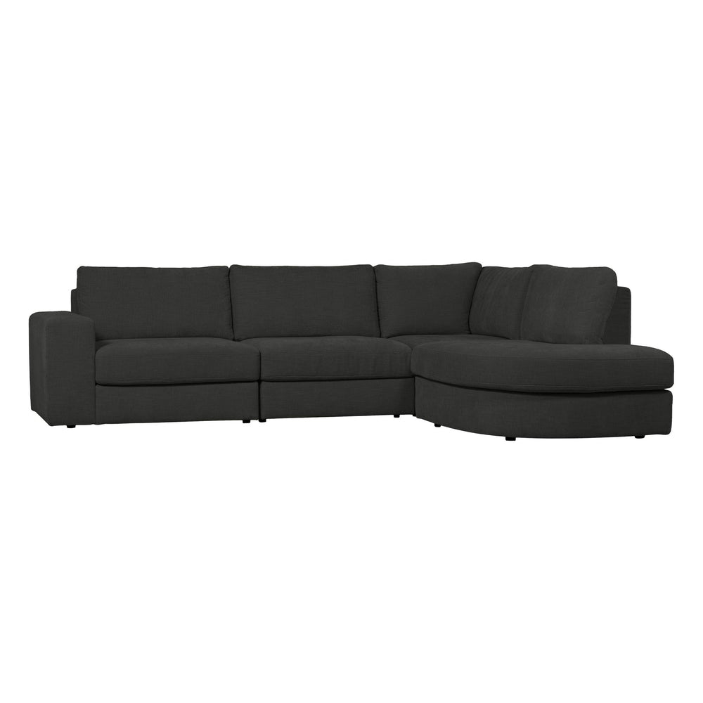 "Family" dešinės pusės kampinė sofa, antracito spalva - Namų Idėja