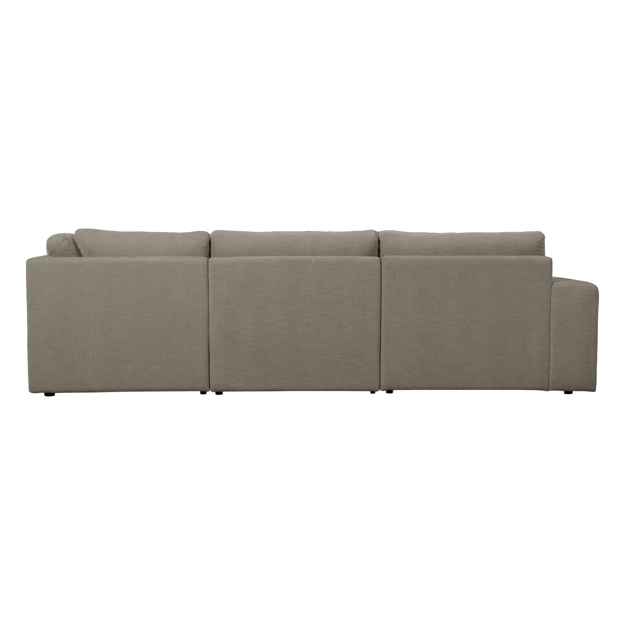 "Family" dešinės pusės kampinė sofa, šiltai pilka - Namų Idėja