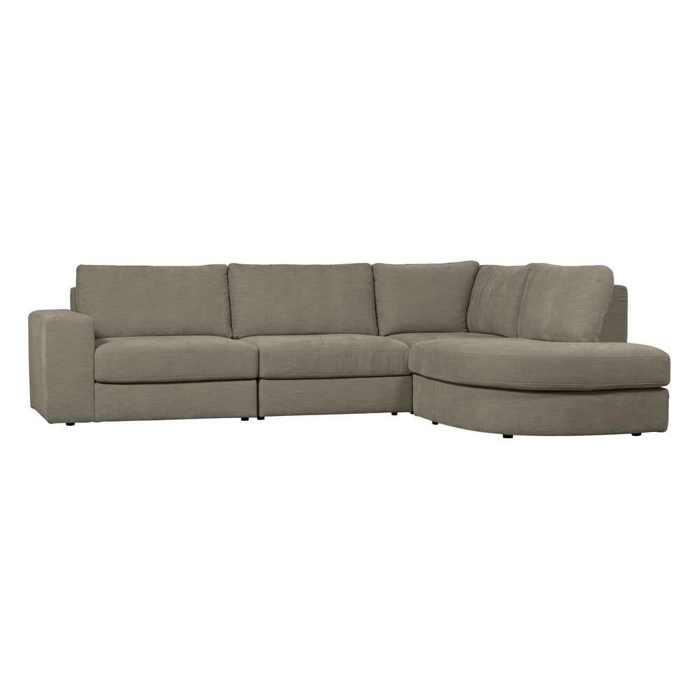 "Family" dešinės pusės kampinė sofa, šiltai pilka - Namų Idėja