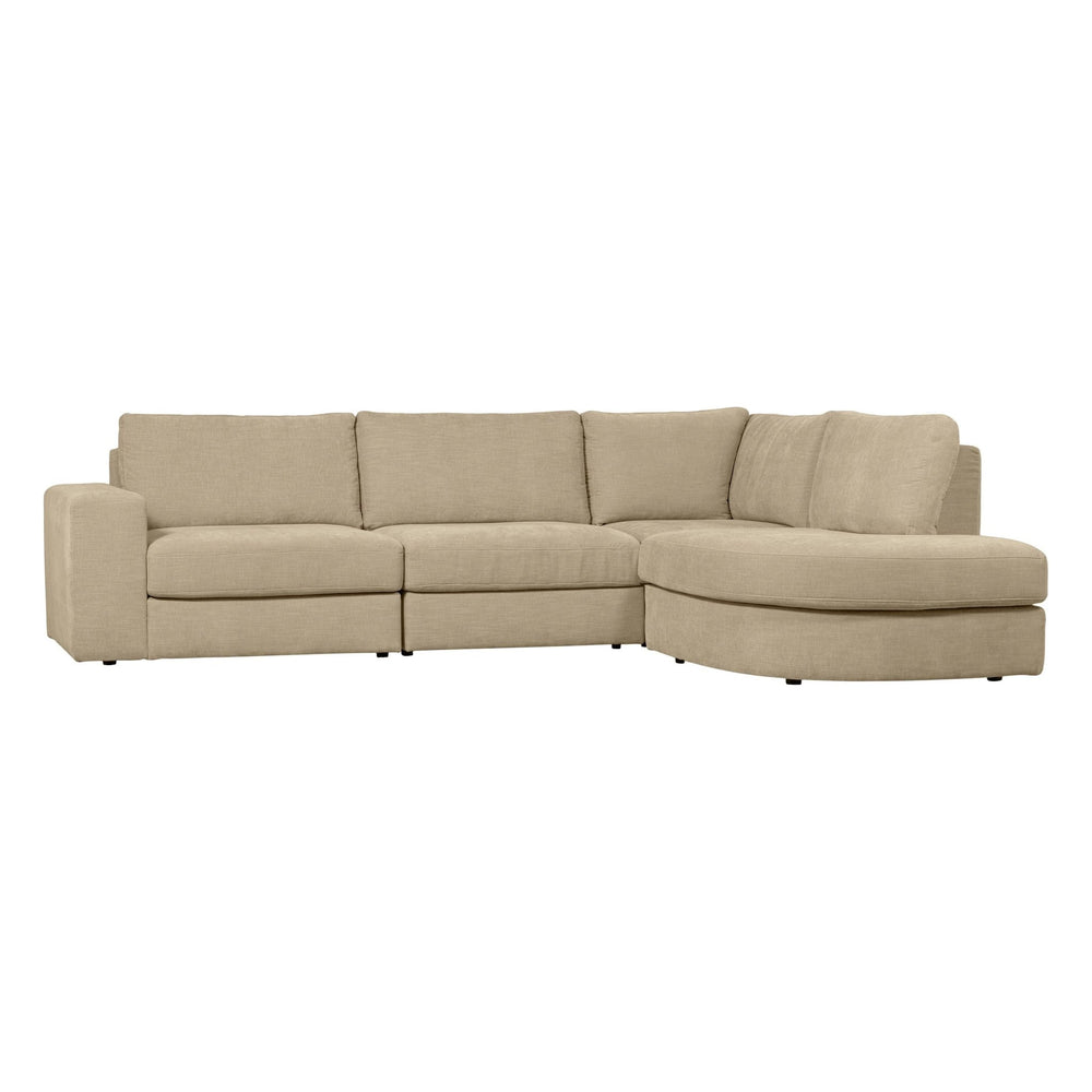 "Family" dešinės pusės kampinė sofa, smėlio spalva - Namų Idėja