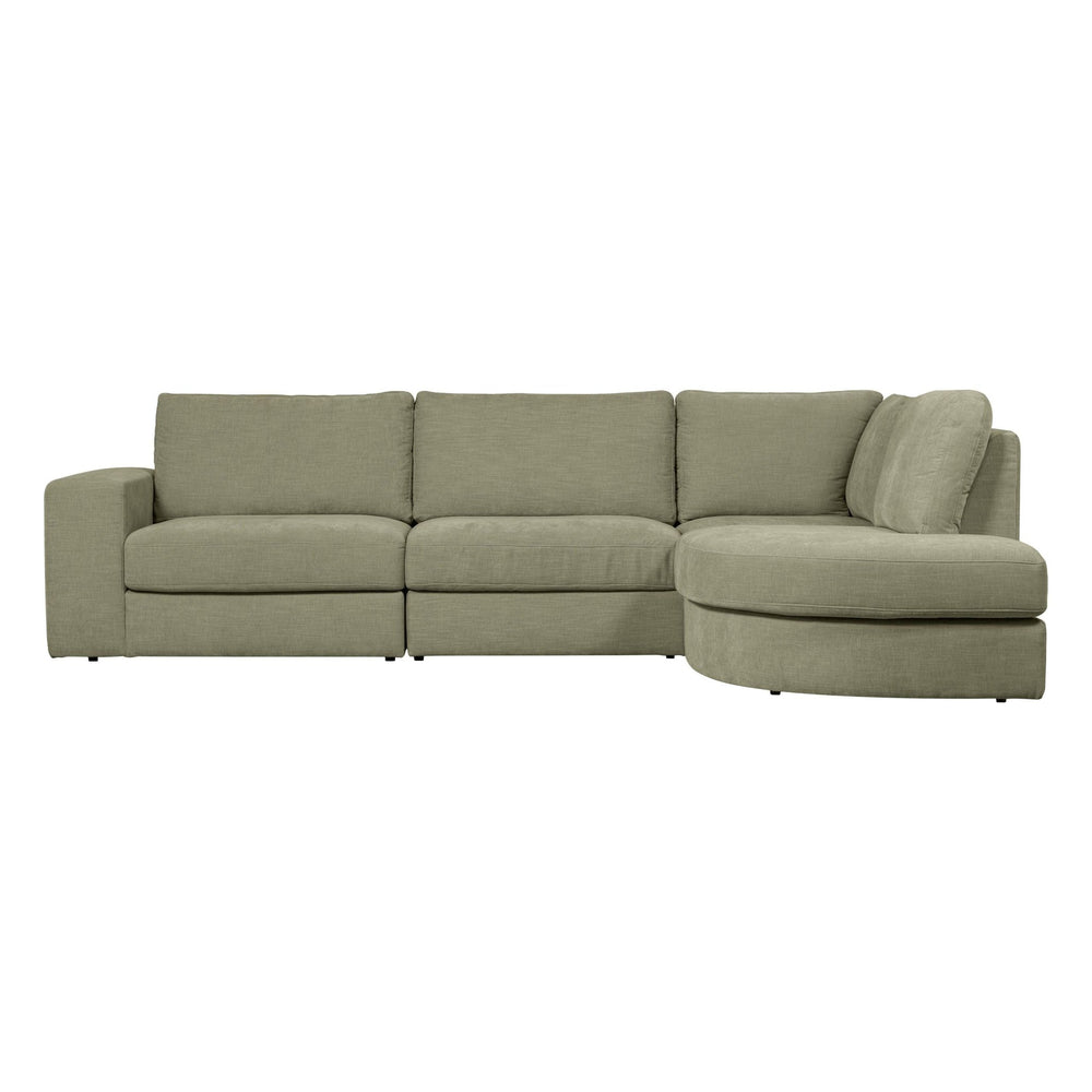 "Family" dešinės pusės kampinė sofa, žalia - Namų Idėja