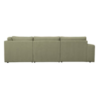 "Family" dešinės pusės kampinė sofa, žalia - Namų Idėja