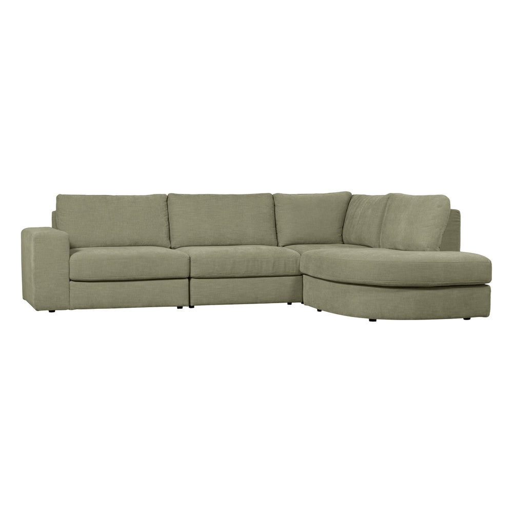 "Family" dešinės pusės kampinė sofa, žalia - Namų Idėja