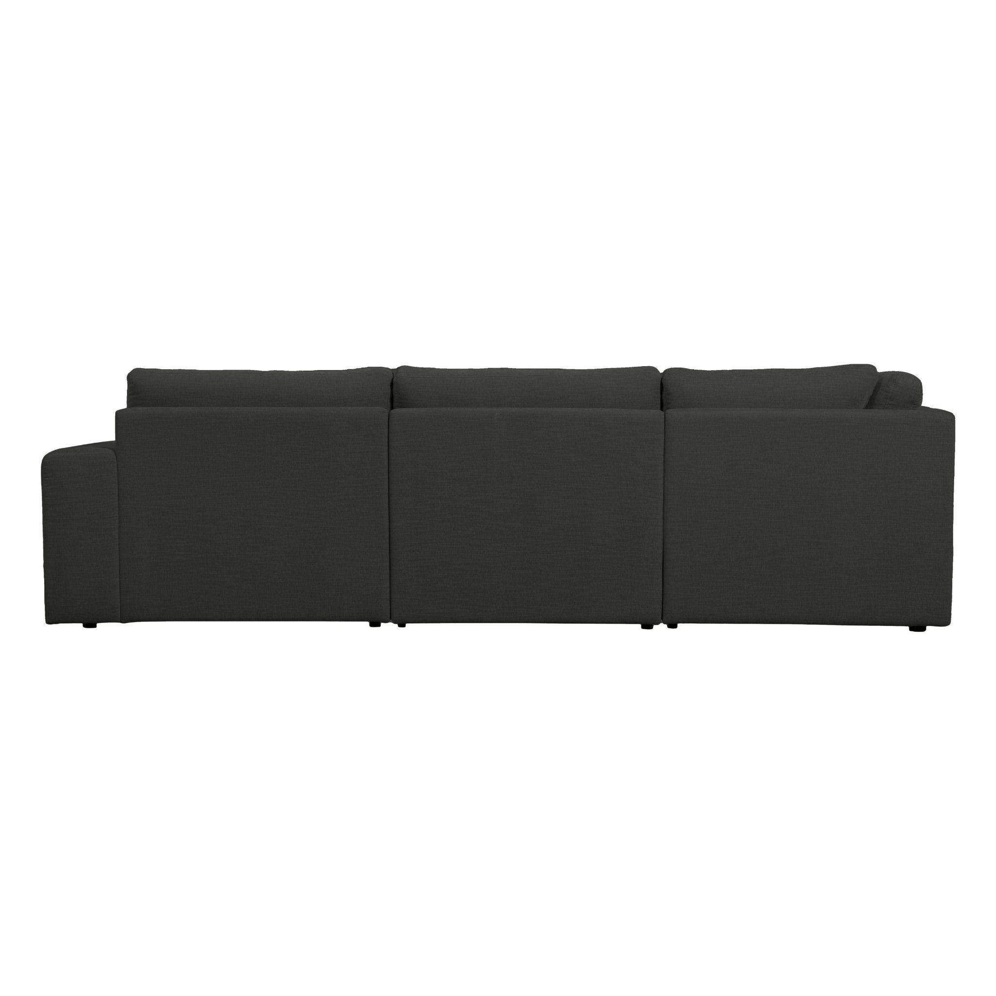 "Family" kairės pusės kampinė sofa, antracito spalva - Namų Idėja