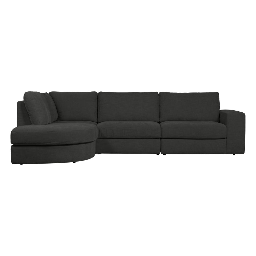 "Family" kairės pusės kampinė sofa, antracito spalva - Namų Idėja