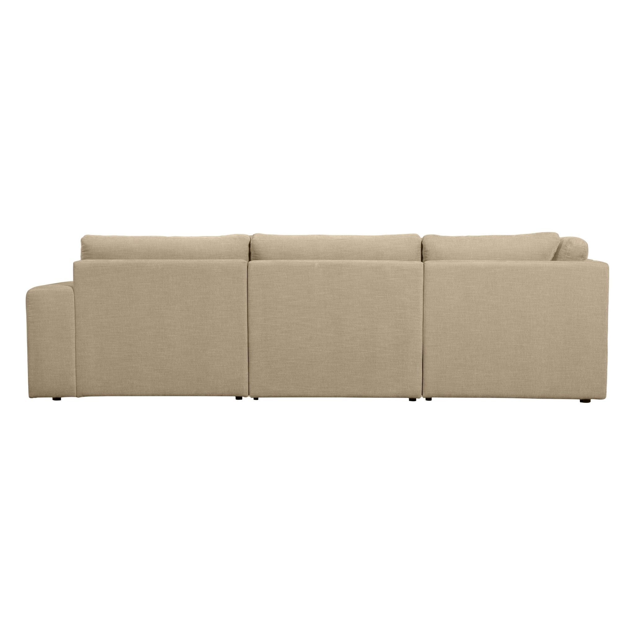 "Family" kairės pusės kampinė sofa, smėlio spalva - Namų Idėja