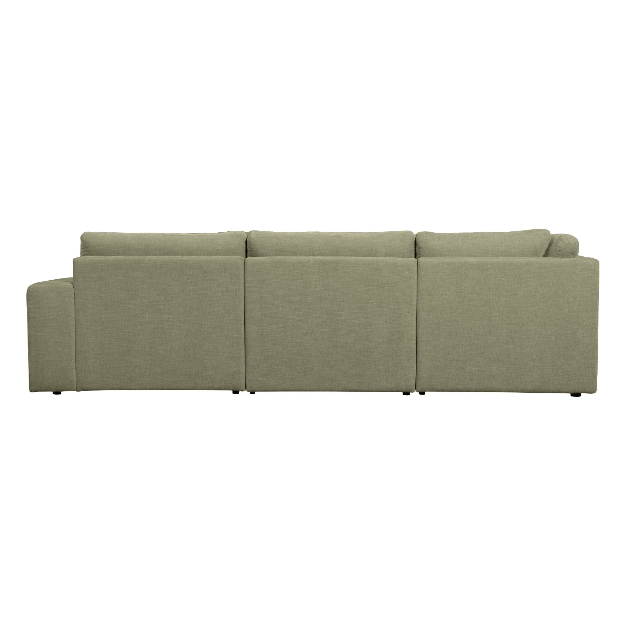 "Family" kairės pusės kampinė sofa, žalia - Namų Idėja