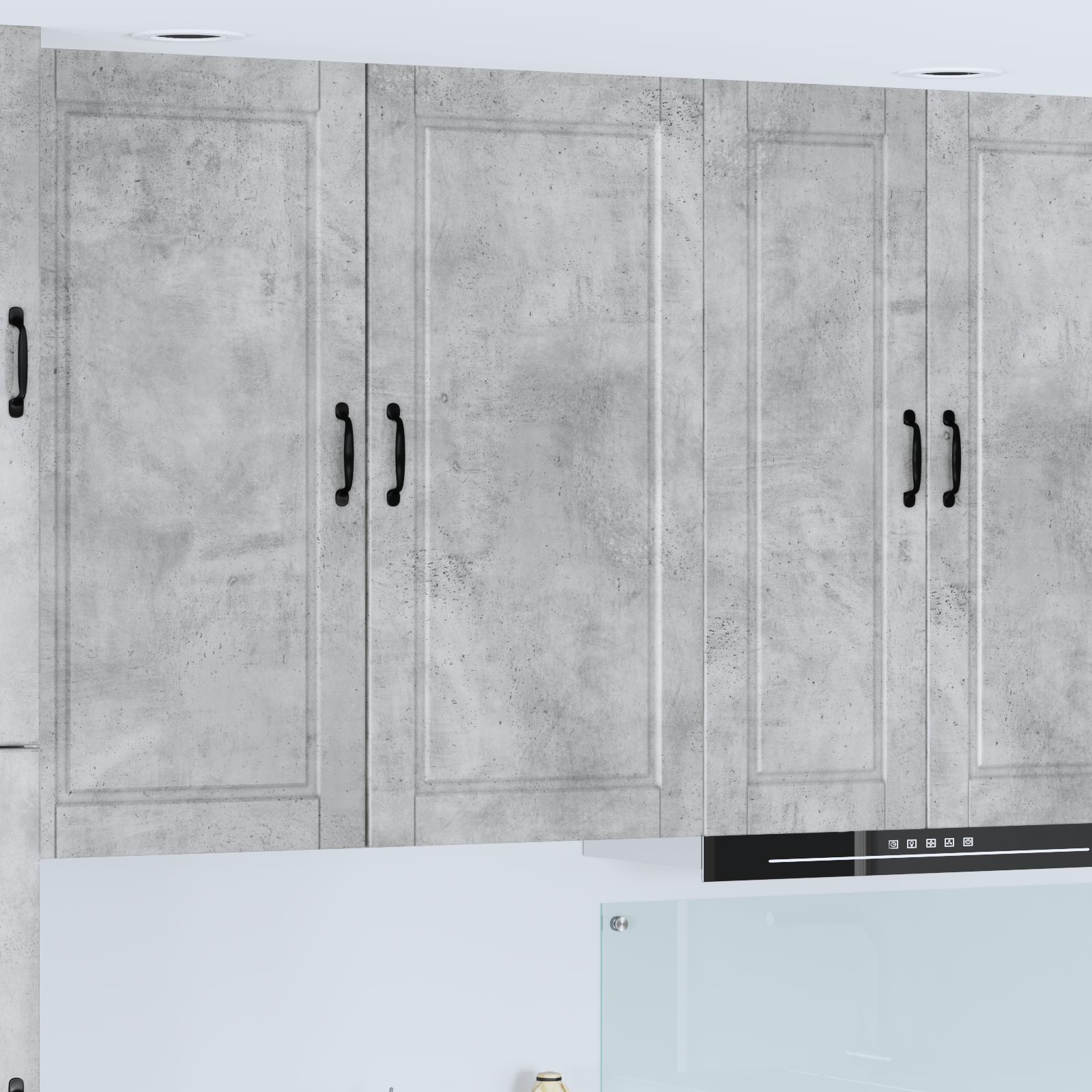 Virtuvės spintelė su lentyna Betono pilka 50 x 31 x 100 cm
