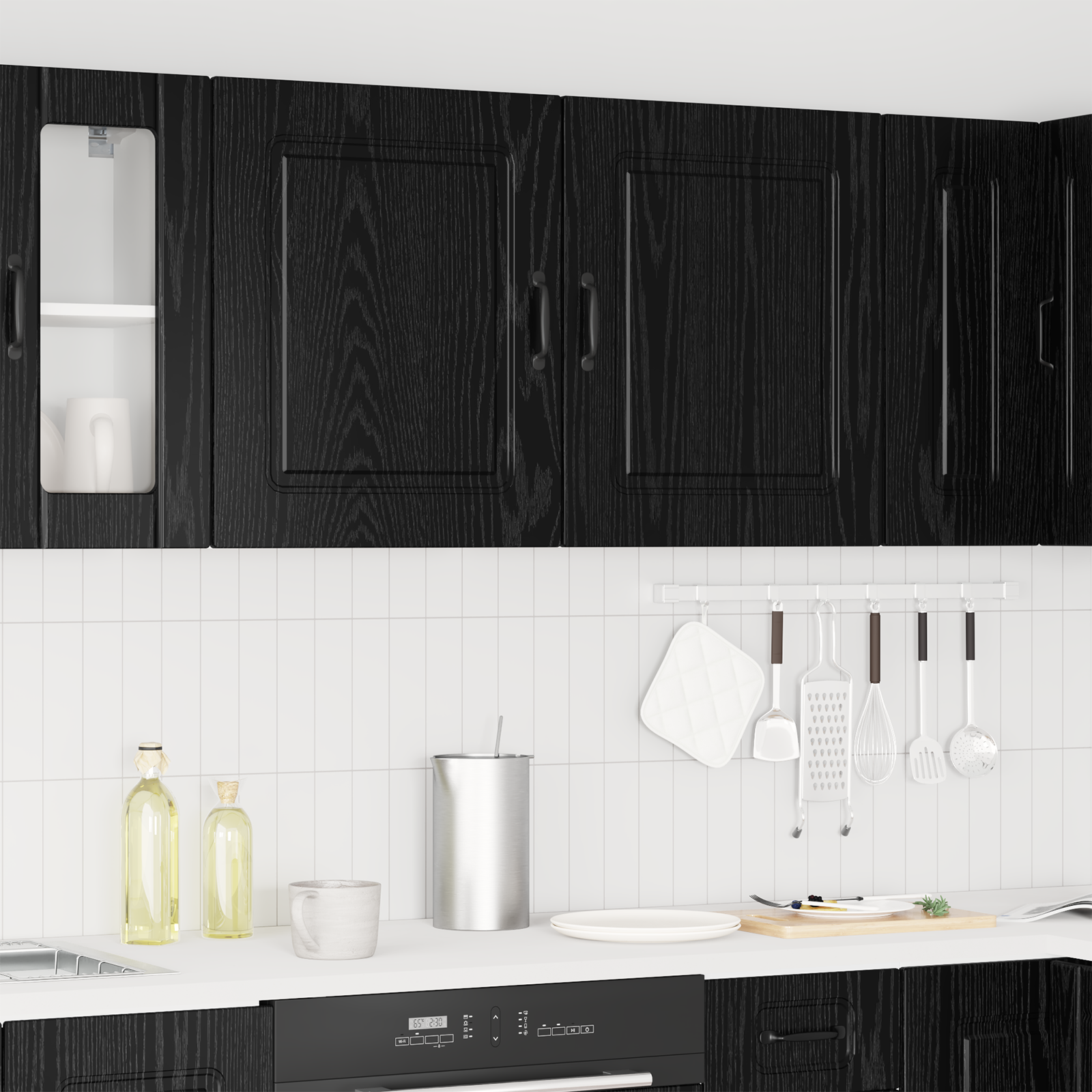 Indaplovės plokštė Kalmar 2 pcs Juodas ąžuolas 50 x 31 x 60 cm