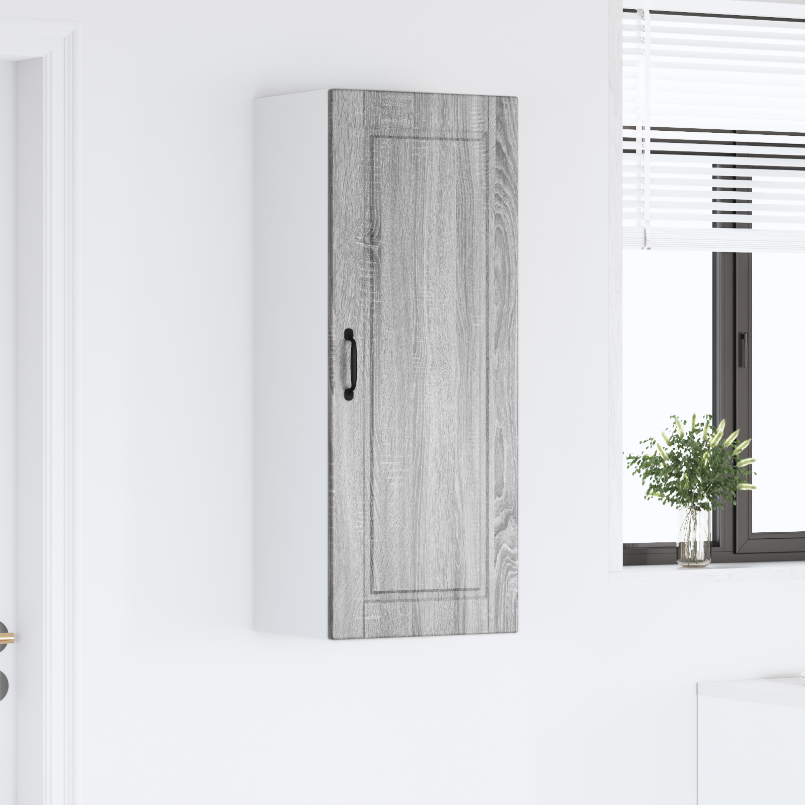 Virtuvės spintelė su lentyna Pilkas Sonoma 40 x 31 x 100 cm
