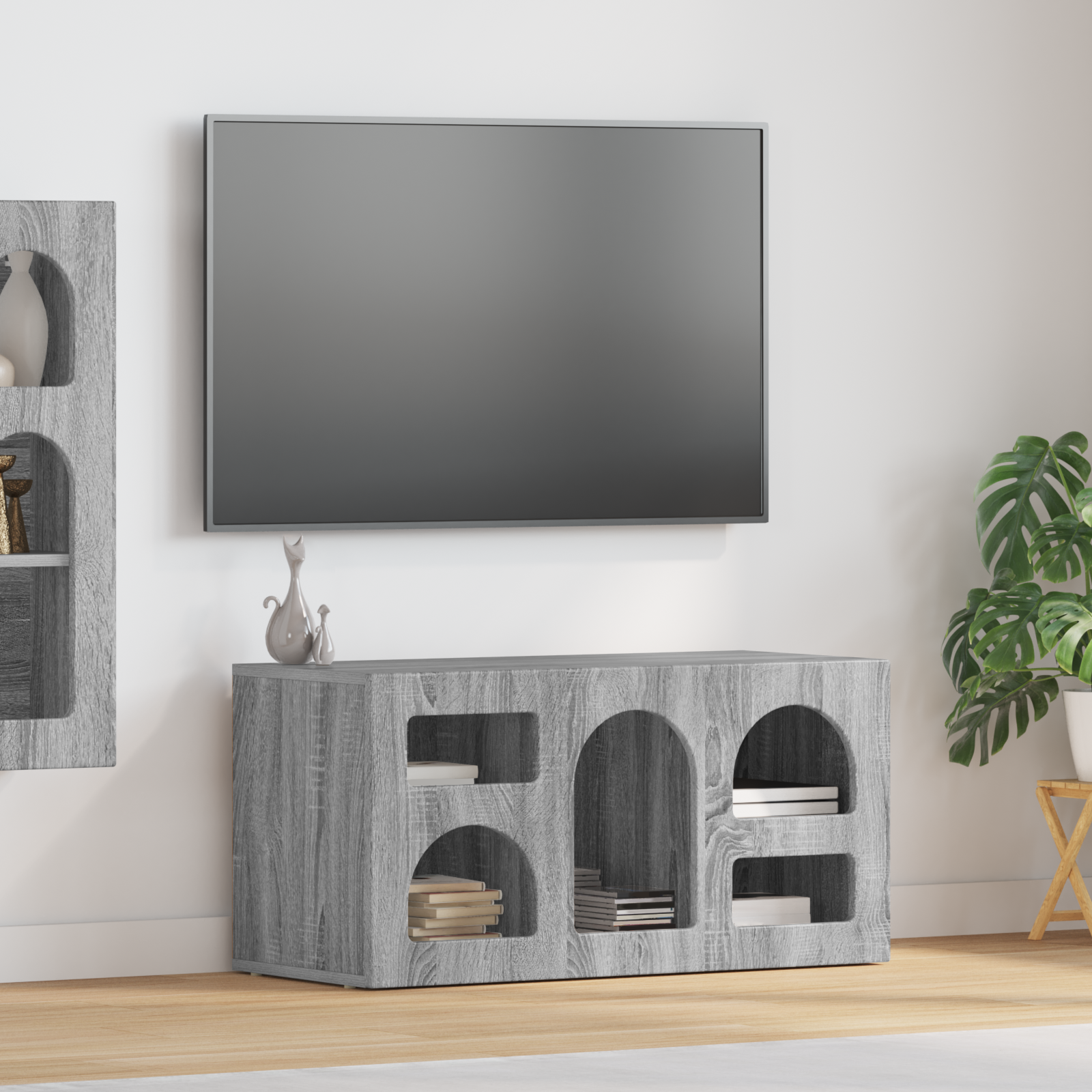TV skapītis Pelēka Sonoma 80 x 35 x 40 cm