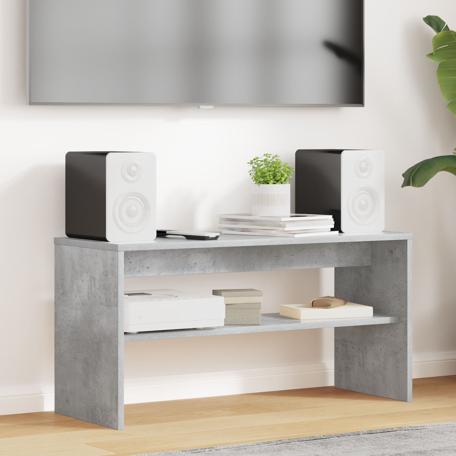 Televizoriaus spintelė Betono pilka 80 x 30 x 40 cm