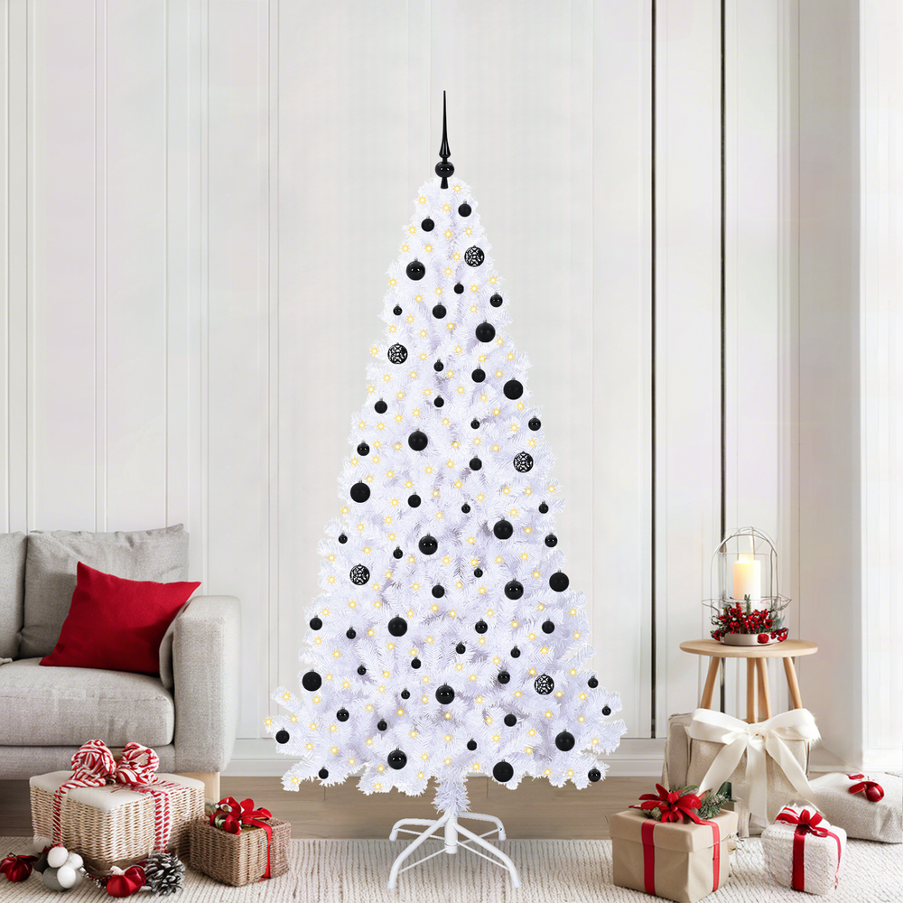 Dirbtinė Kalėdų eglutė FROST EVERGREEN, su 300 LED Balta 210 vnt.