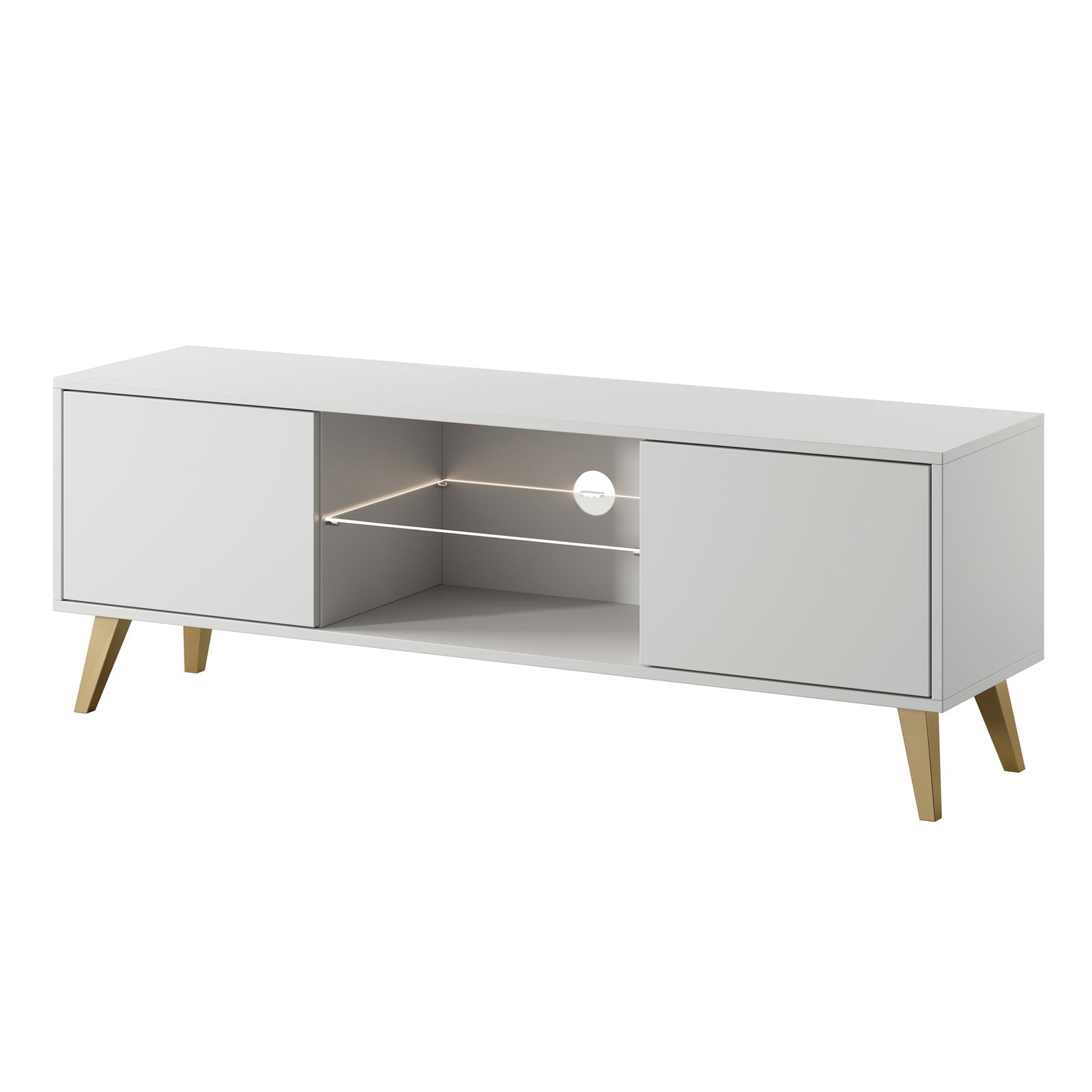 TV staliukas SAVONI, baltas, 140 cm