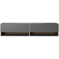 TV staliukas MIRRGO, grafito, 140 cm