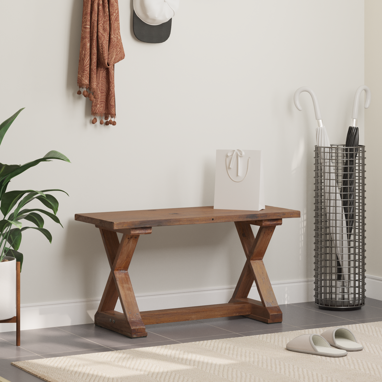 Sols Natural 85 x 35 x 45 cm Pārstrādāta masīvkoksne