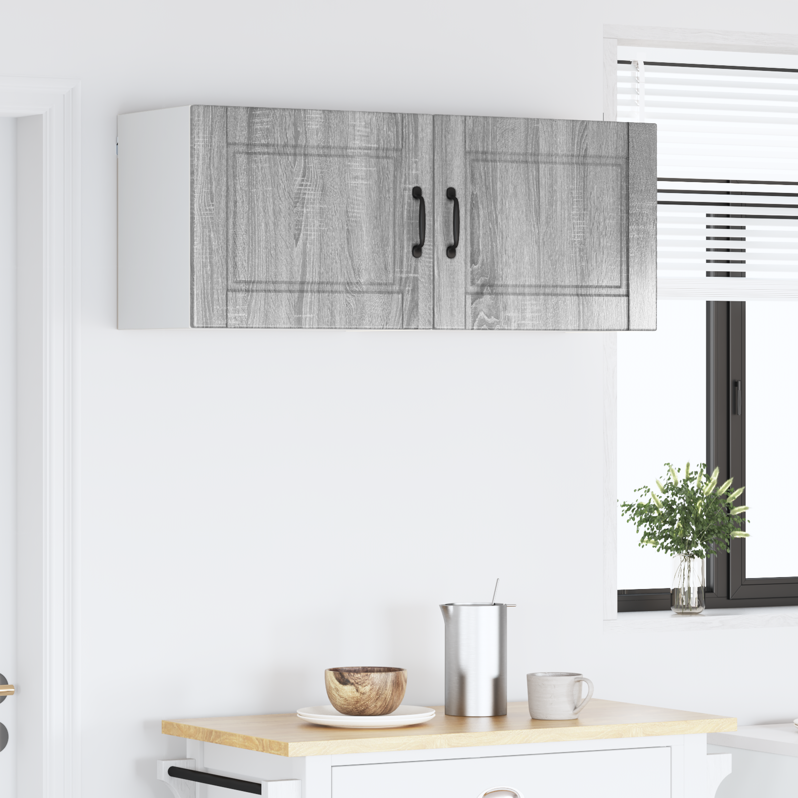 Virtuvės spintelė 2 pcs Pilkas Sonoma 50 x 31 x 40 cm