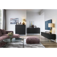 TV staliukas LAMMELO, juodas, 140 cm