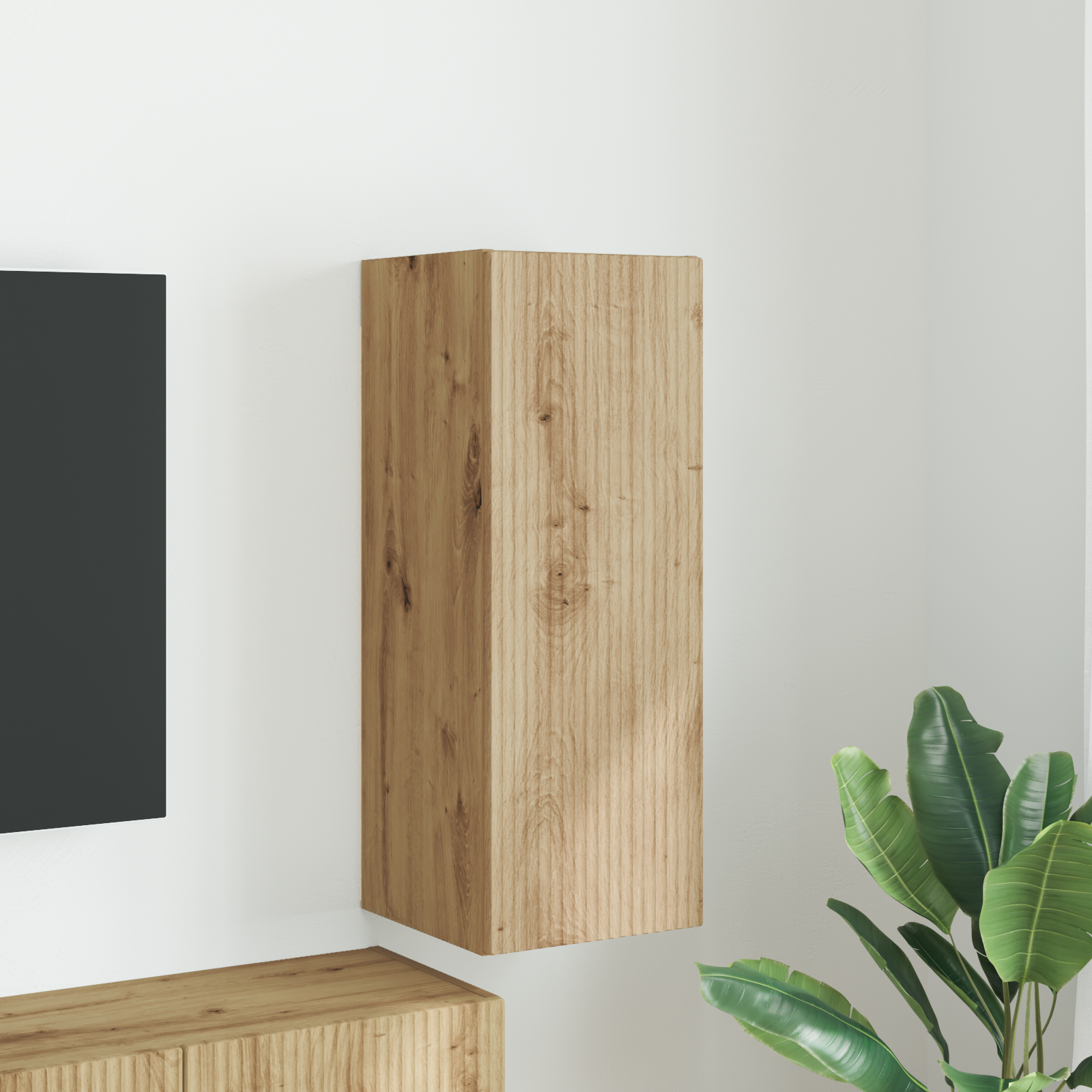 TV sieninė spintelė Meistrų ąžuolas 30 x 31 x 80 cm