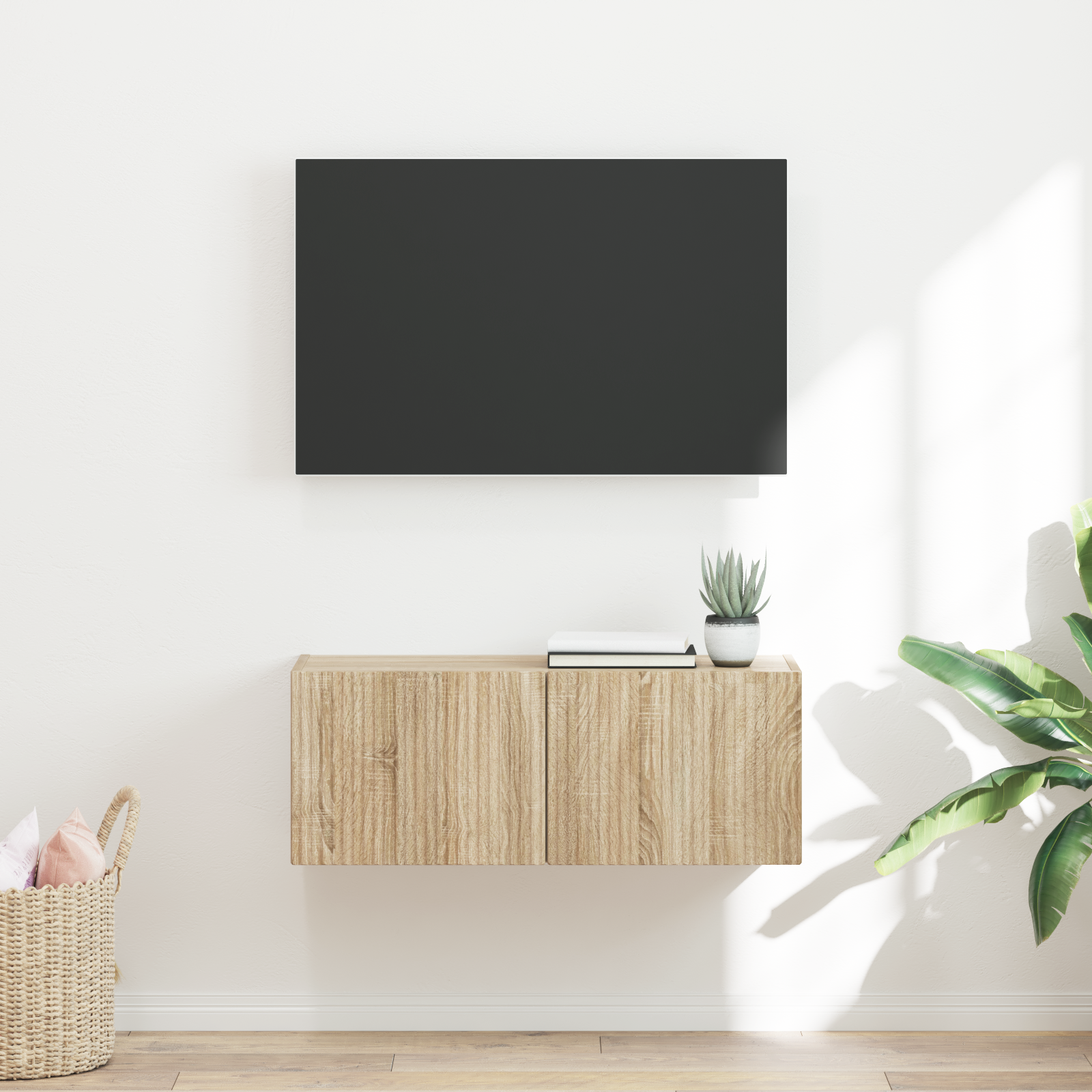 TV sieninė spintelė Sonoma 78,5 x 31 x 29,5 cm Apdirbta mediena